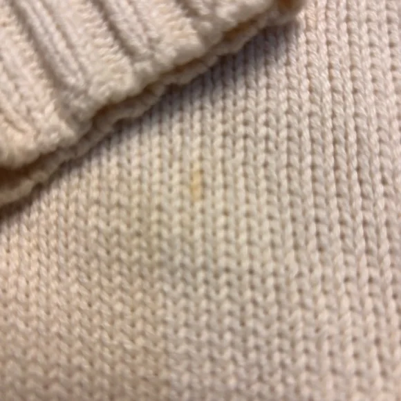 SML Sport Vintage 90s American Flag Cream Colored Made in USA Sweater Womens XL - Picture 5 of 7